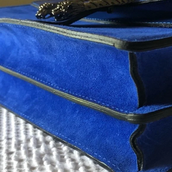 Vera Pelle Dionysus Chain leather suede NWOT GG - Picture 5 of 6